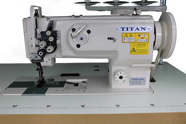 Titan TN-1560, 2 needle, walking foot, Various gauges