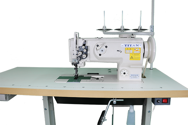 Titan TN-1560, 2 needle, walking foot, Various gauges