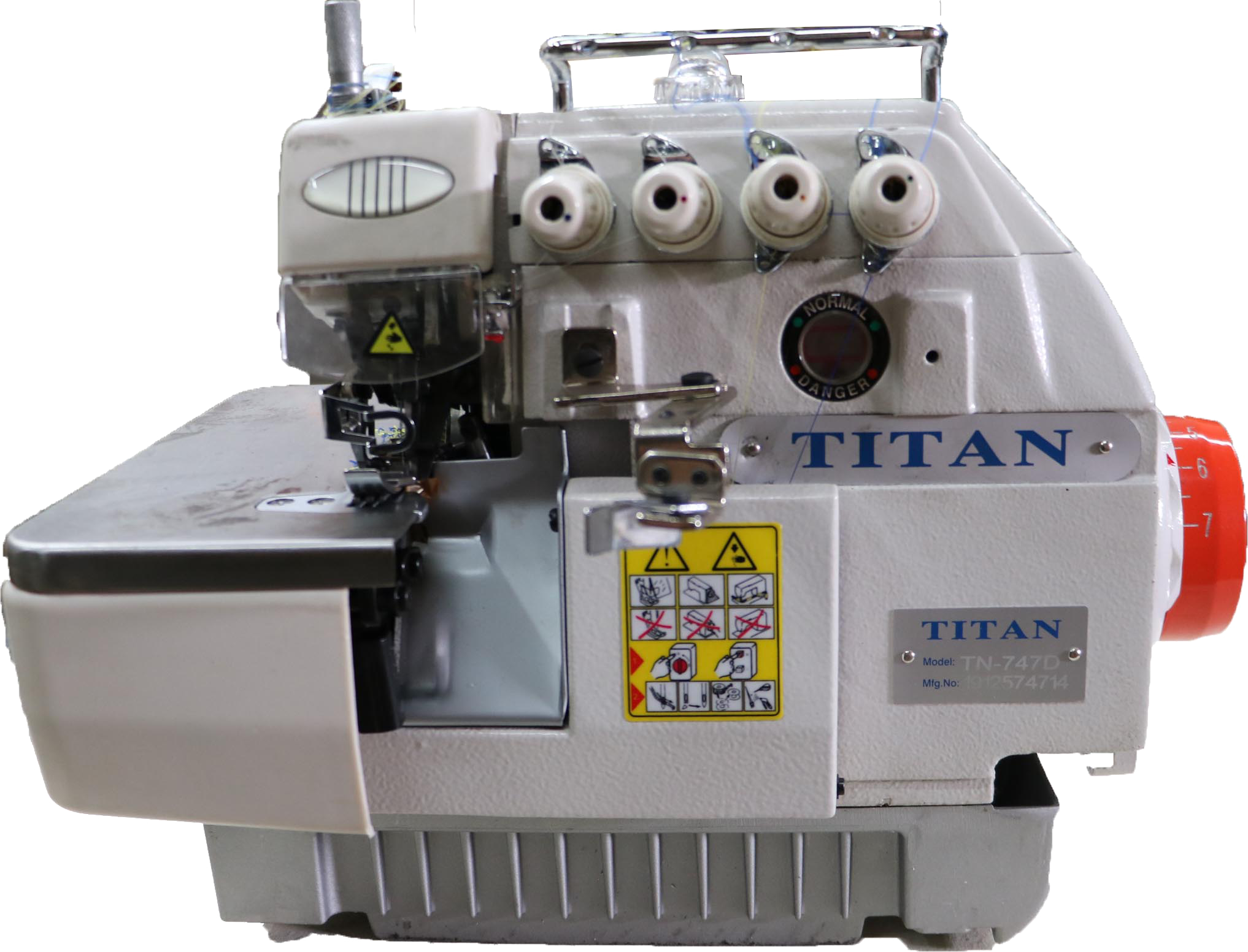 TN-747D - Titan 4 thread industrial Direct Drive serger